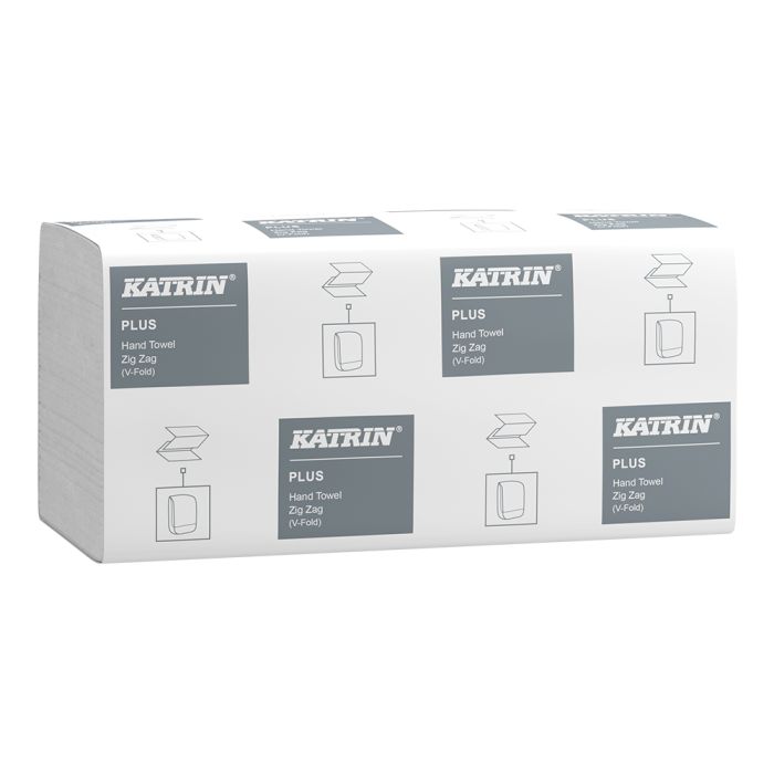 Katrin 83114 Plus 1ply V Fold Hand Towels