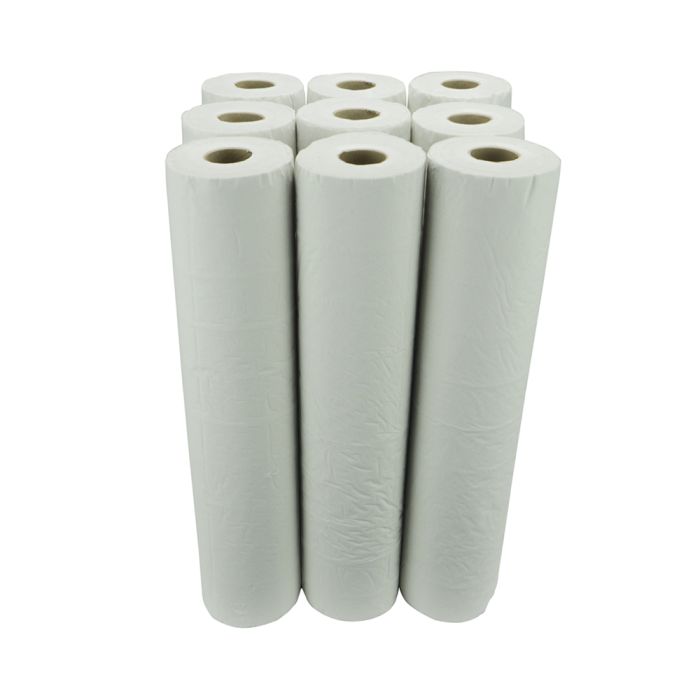 Bulkysoft Laminated 2ply 20" White Couch Rolls ? Case of 9