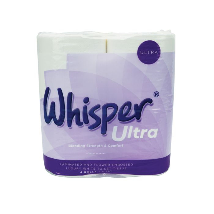 Whisper Ultra 3ply Luxury Toilet Roll ? Case of 40