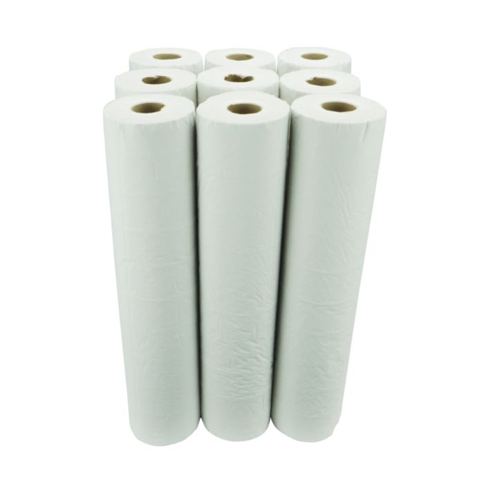 Essentials 2ply 20" White Couch Rolls ? Case of 9