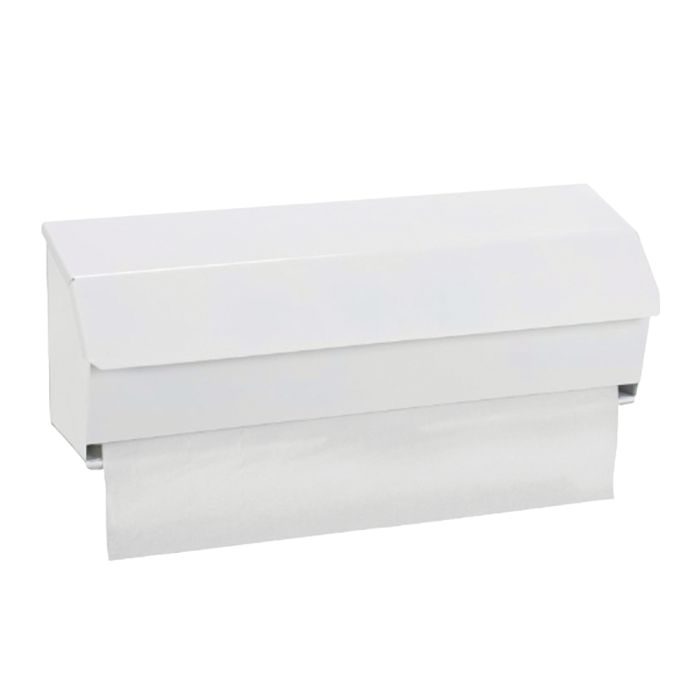 White Metal 20" Couch Roll Dispenser