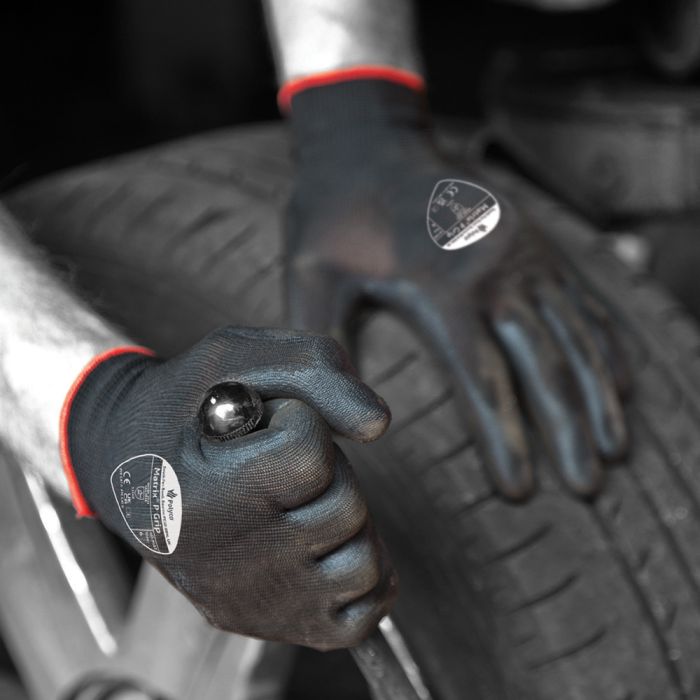 Matrix P Grip Black PU Palm Coated Glove