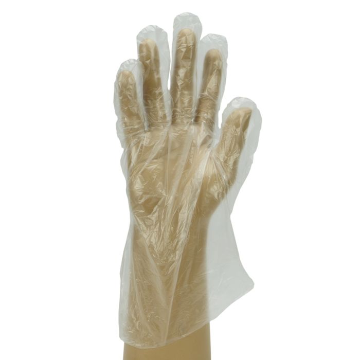 Clear Smooth Polythene Gloves