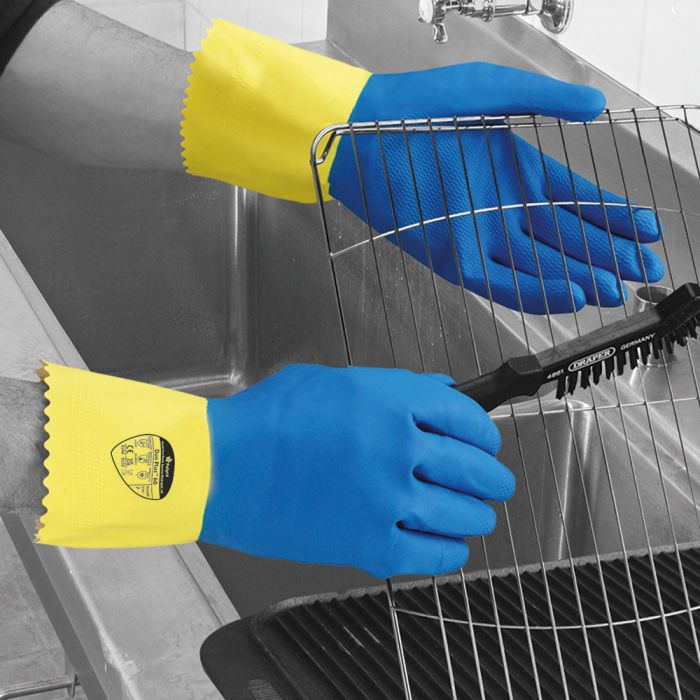 Duo Plus 60 Double Dipped Latex Flock Lined Glove