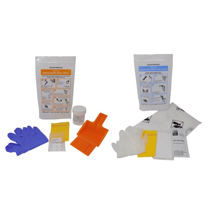 Urine & Vomit / Biohazard Spill Packs - Single Use - Pack of 10